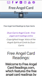 Mobile Screenshot of freeangelcardreadings.com