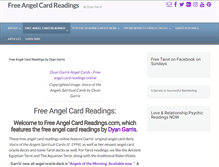 Tablet Screenshot of freeangelcardreadings.com
